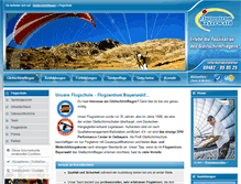 Tablet Screenshot of gleitschirmfliegen-bayern.de